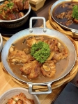 Gà áp chảo sốt nấm